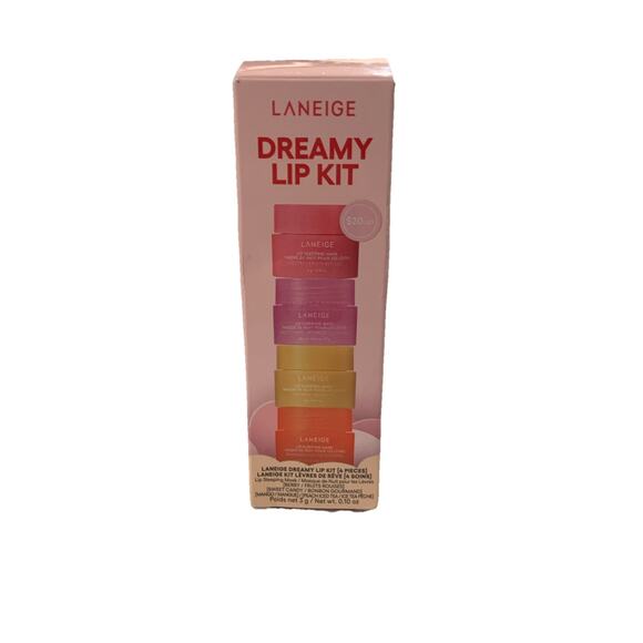 LANEIGE Dreamy Lip Kit Lip Sleeping Mask Mini Set 4x 0.1oz *Open Box* - Picture 1 of 2